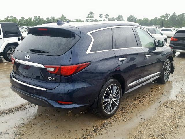 5N1DL0MN1KC522020 - 2019 INFINITI QX60 LUXE BLUE photo 4