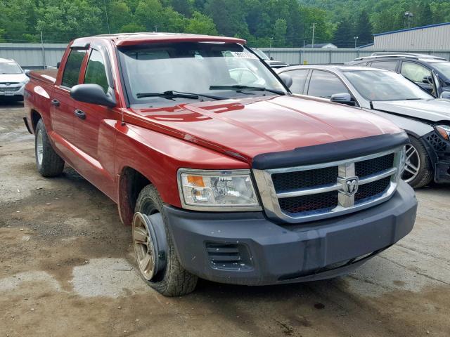 1D7HW38K68S505345 - 2008 DODGE DAKOTA SXT RED photo 1