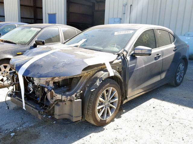 19UUB1F33JA005791 - 2018 ACURA TLX GRAY photo 2