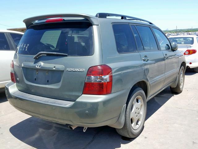 JTEDP21A750088886 - 2005 TOYOTA HIGHLANDER GREEN photo 4