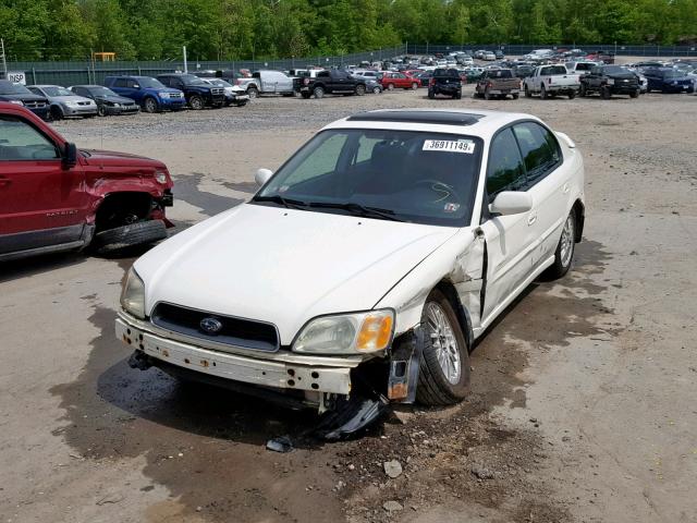 4S3BE625247201451 - 2004 SUBARU LEGACY L S WHITE photo 2