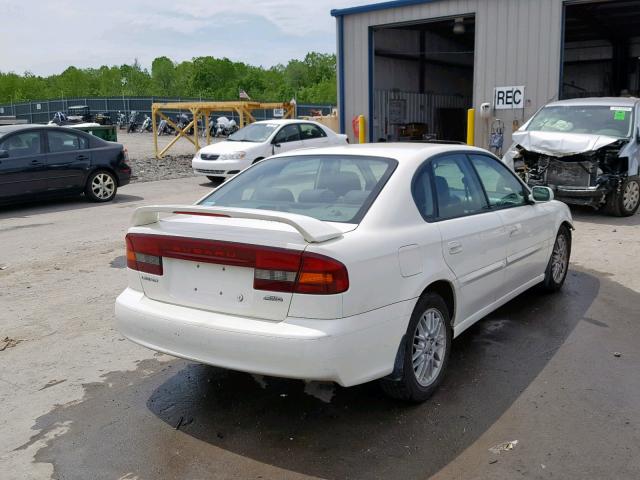 4S3BE625247201451 - 2004 SUBARU LEGACY L S WHITE photo 4