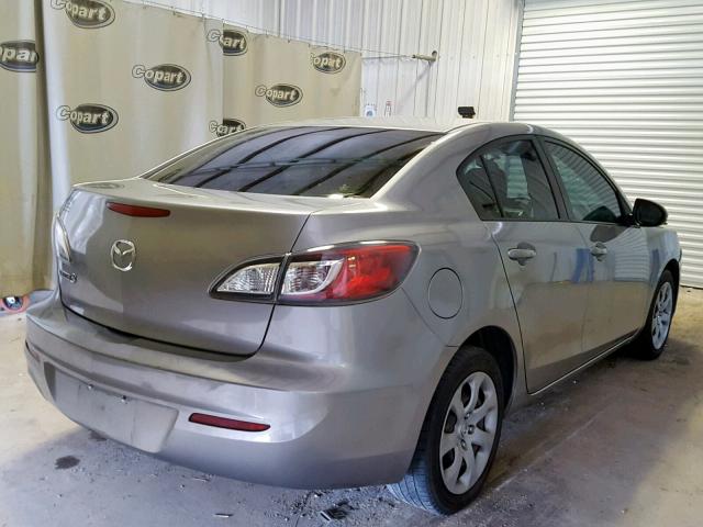 JM1BL1TF7D1767852 - 2013 MAZDA 3 I SILVER photo 4