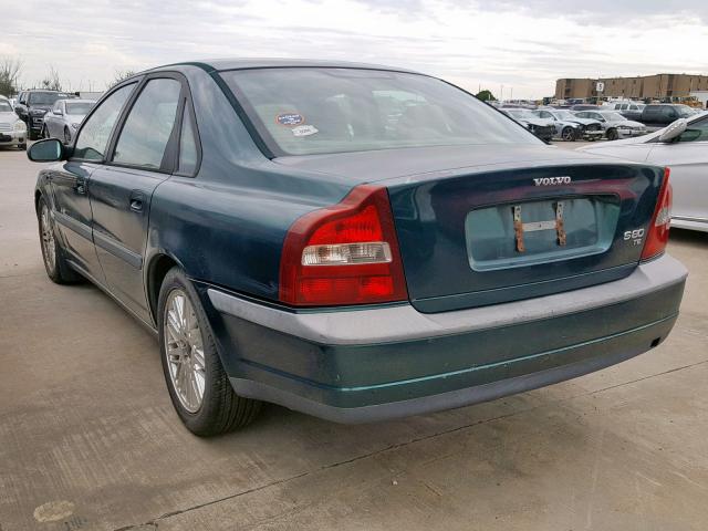 YV1TS90D811184141 - 2001 VOLVO S80 T6 GREEN photo 3