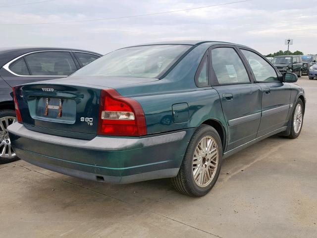 YV1TS90D811184141 - 2001 VOLVO S80 T6 GREEN photo 4