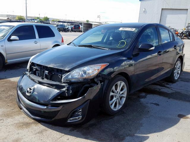 JM1BL1S6XA1234682 - 2010 MAZDA 3 S BLACK photo 2