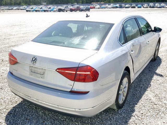 1VWAS7A39GC040163 - 2016 VOLKSWAGEN PASSAT S SILVER photo 4