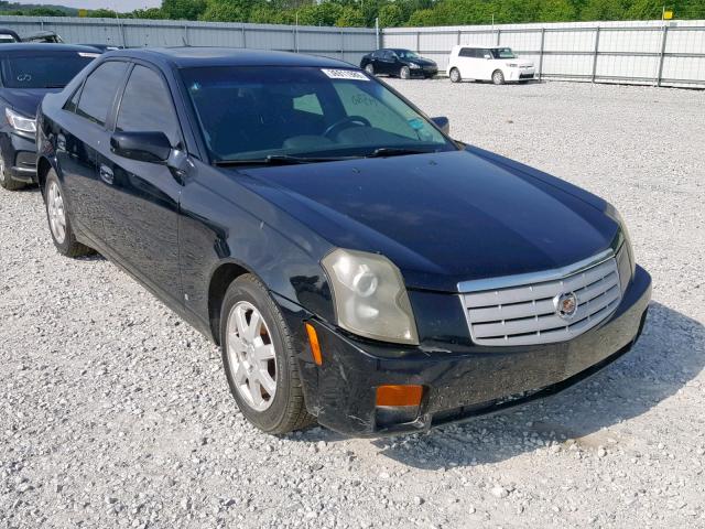 1G6DM57T870148736 - 2007 CADILLAC CTS BLACK photo 1