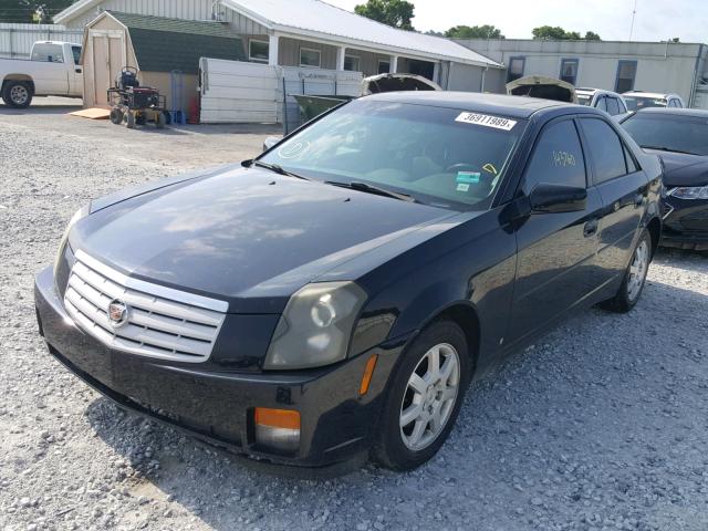 1G6DM57T870148736 - 2007 CADILLAC CTS BLACK photo 2