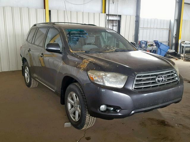 JTEES41A282054443 - 2008 TOYOTA HIGHLANDER GRAY photo 1