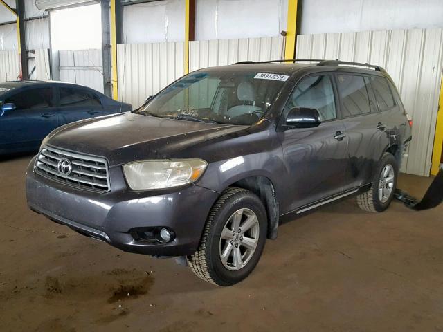 JTEES41A282054443 - 2008 TOYOTA HIGHLANDER GRAY photo 2