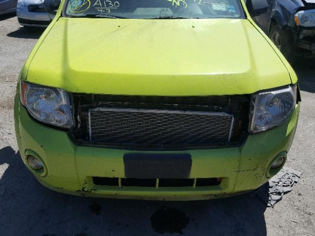 1FMCU49399KB41040 - 2009 FORD ESCAPE HYB GREEN photo 7