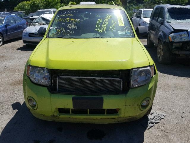 1FMCU49399KB41040 - 2009 FORD ESCAPE HYB GREEN photo 9