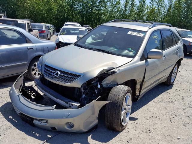 JTJHW31U682057515 - 2008 LEXUS RX 400H SILVER photo 2