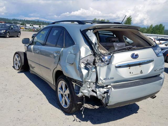 JTJHW31U682057515 - 2008 LEXUS RX 400H SILVER photo 3