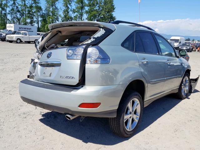 JTJHW31U682057515 - 2008 LEXUS RX 400H SILVER photo 4