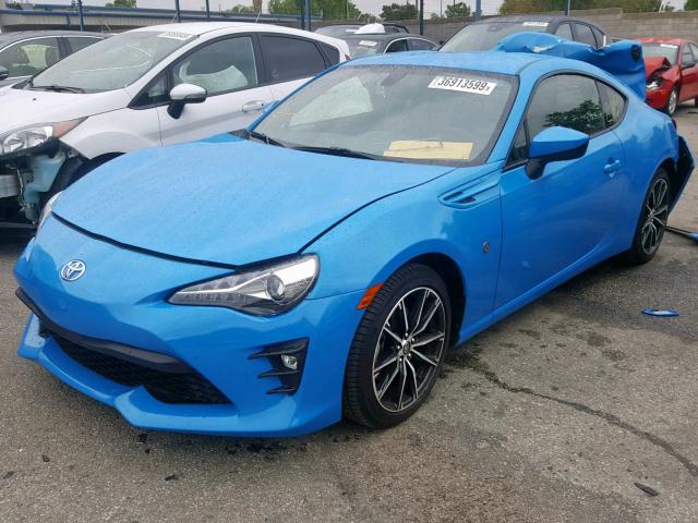 JF1ZNAE18K8700763 - 2019 TOYOTA 86 GT BLUE photo 2