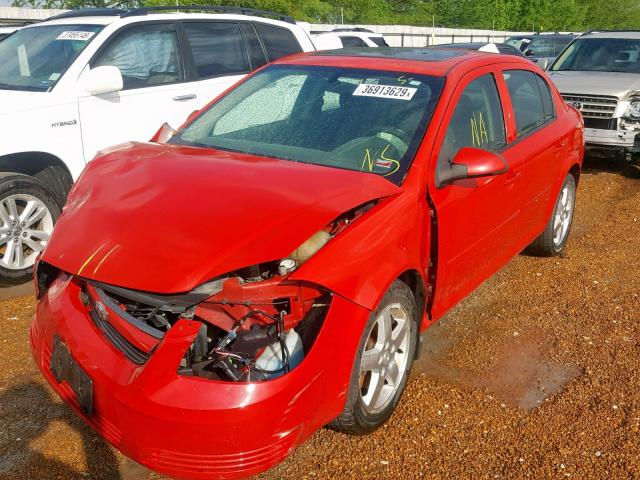 1G1AF5F57A7103579 - 2010 CHEVROLET COBALT 2LT RED photo 2