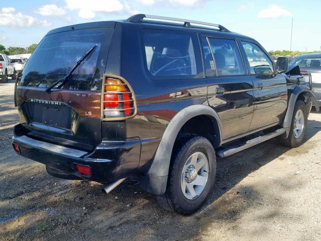 JA4LS21R04J003829 - 2004 MITSUBISHI MONTERO SP BLACK photo 4