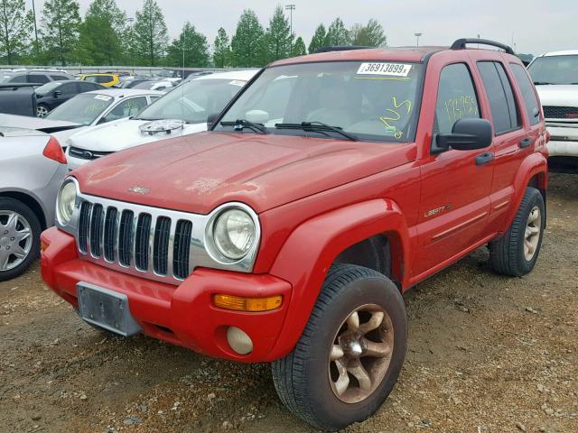 1J4GL58K92W253658 - 2002 JEEP LIBERTY LI RED photo 2