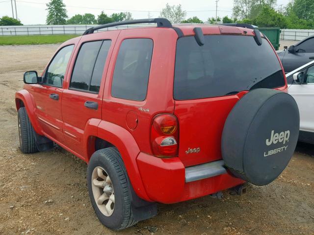 1J4GL58K92W253658 - 2002 JEEP LIBERTY LI RED photo 3