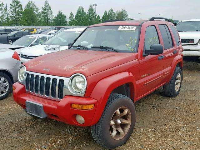 1J4GL58K92W253658 - 2002 JEEP LIBERTY LI RED photo 9