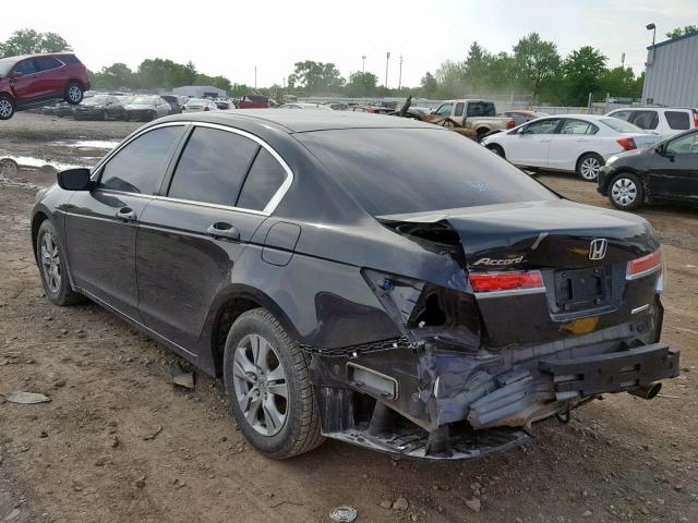 1HGCP2F63CA002602 - 2012 HONDA ACCORD SE BLACK photo 3