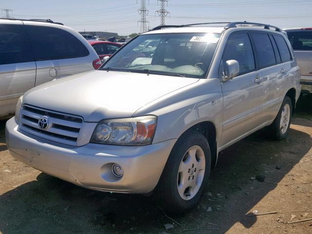 JTEEP21A440031743 - 2004 TOYOTA HIGHLANDER SILVER photo 2