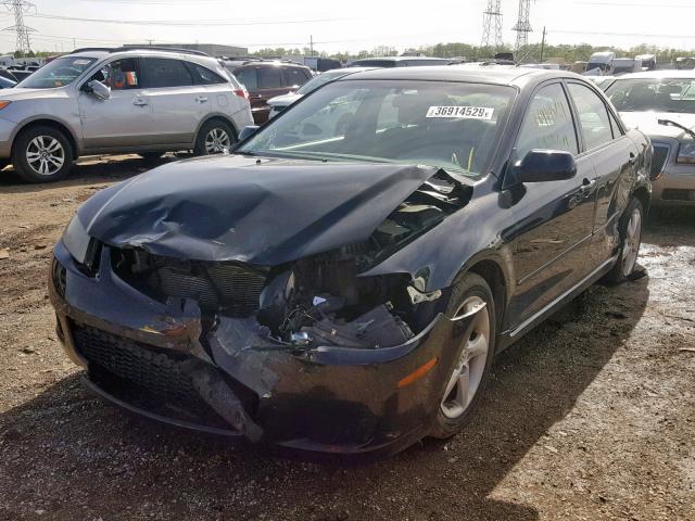 1YVHP80CX85M24060 - 2008 MAZDA 6 I BLACK photo 2