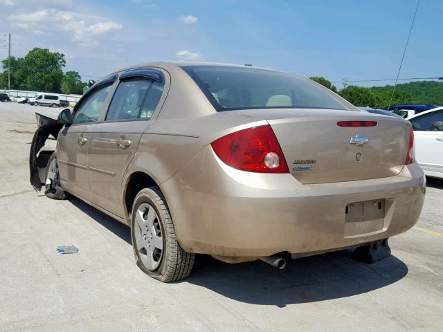 1G1AK52F957607034 - 2005 CHEVROLET COBALT TAN photo 3