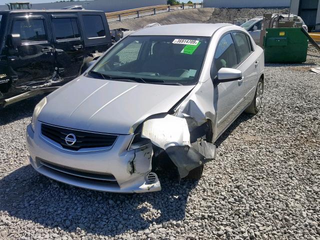 3N1AB6AP8AL678838 - 2010 NISSAN SENTRA 2.0 SILVER photo 2