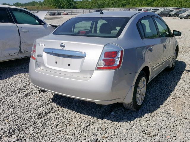 3N1AB6AP8AL678838 - 2010 NISSAN SENTRA 2.0 SILVER photo 4