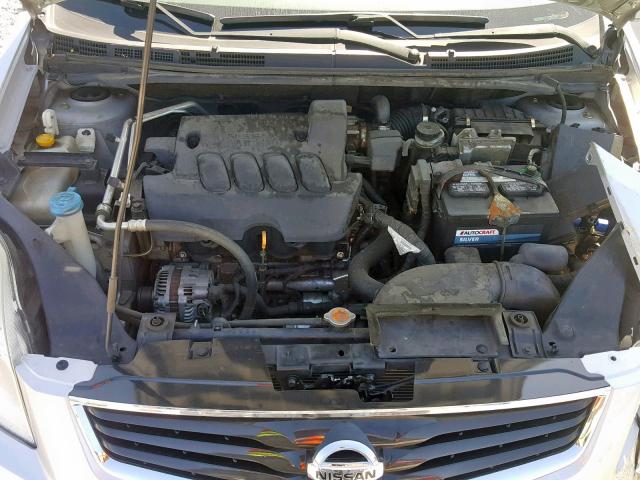 3N1AB6AP8AL678838 - 2010 NISSAN SENTRA 2.0 SILVER photo 7