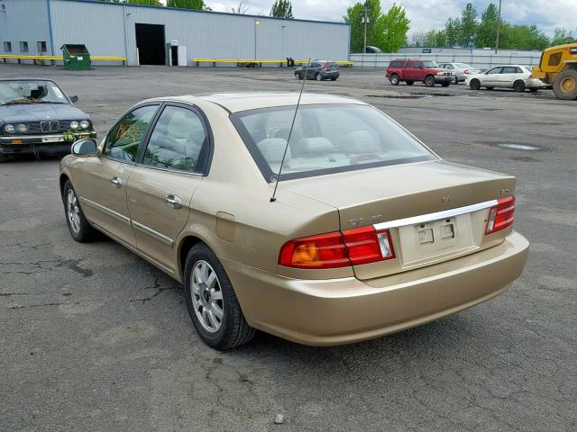 KNAGD124015043568 - 2001 KIA OPTIMA MAG BEIGE photo 3