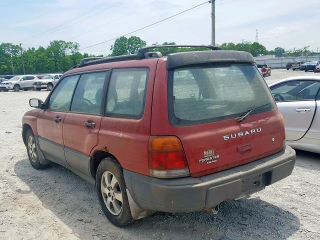 JF1SF6359XG716789 - 1999 SUBARU FORESTER L RED photo 3