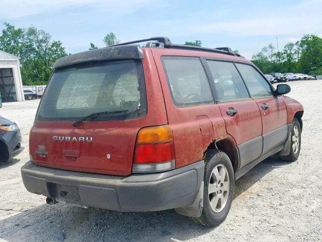 JF1SF6359XG716789 - 1999 SUBARU FORESTER L RED photo 4