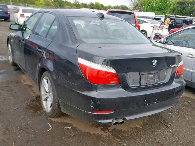 WBANV13579C151804 - 2009 BMW 528 XI BLACK photo 3