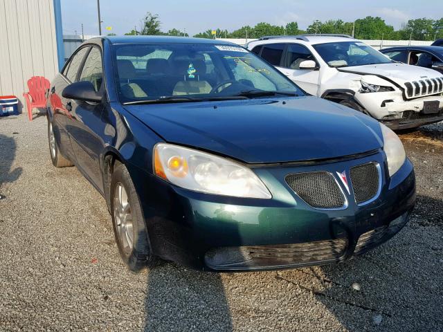 1G2ZF55B164279610 - 2006 PONTIAC G6 SE GREEN photo 1