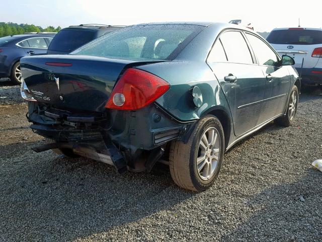 1G2ZF55B164279610 - 2006 PONTIAC G6 SE GREEN photo 4