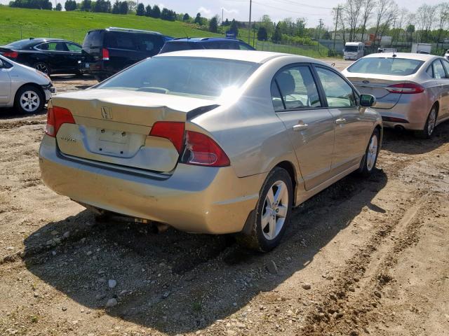 1HGFA16948L106109 - 2008 HONDA CIVIC EXL GOLD photo 4