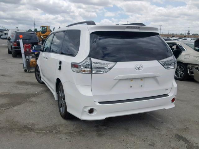 5TDXK3DC7FS677776 - 2015 TOYOTA SIENNA SPO WHITE photo 3