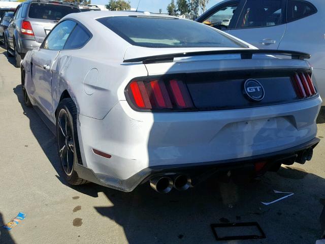 1FA6P8CF8H5316383 - 2017 FORD MUSTANG GT WHITE photo 3