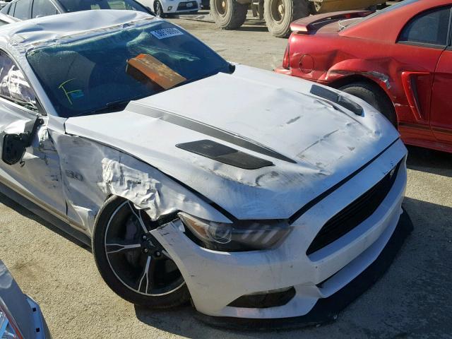 1FA6P8CF8H5316383 - 2017 FORD MUSTANG GT WHITE photo 9