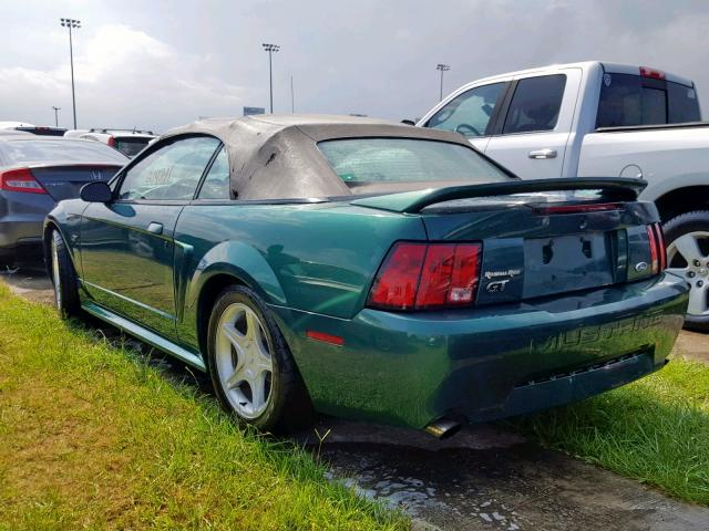 1FAFP45X6YF164628 - 2000 FORD MUSTANG GT GREEN photo 3