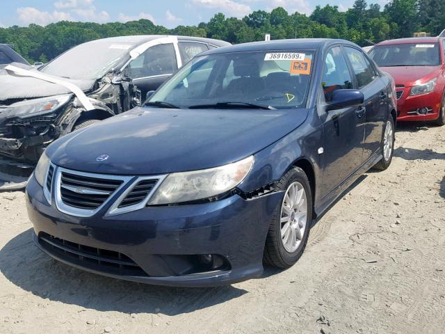 YS3FB49Y481116174 - 2008 SAAB 9-3 2.0T BLUE photo 2