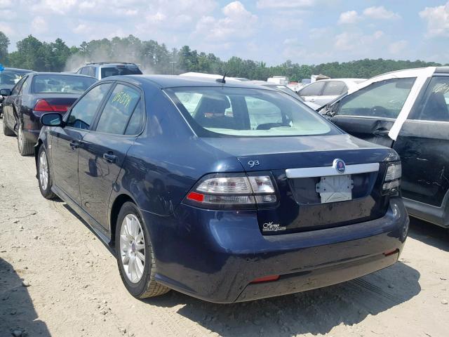 YS3FB49Y481116174 - 2008 SAAB 9-3 2.0T BLUE photo 3