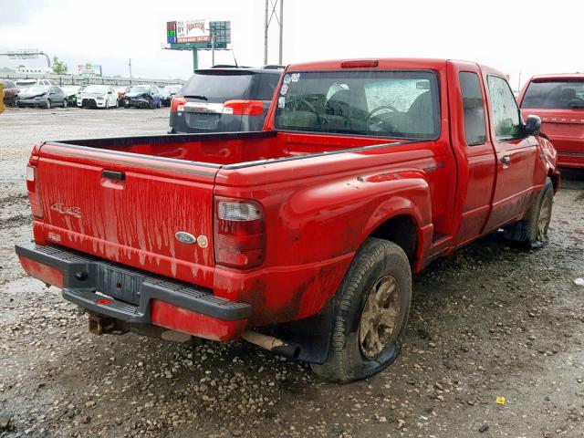 1FTZR45E02PB42884 - 2002 FORD RANGER SUP RED photo 4