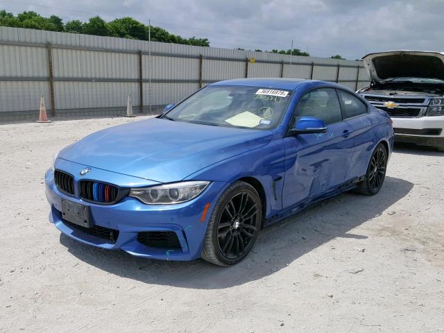 WBA3N7C58FK223217 - 2015 BMW 428 I BLUE photo 2