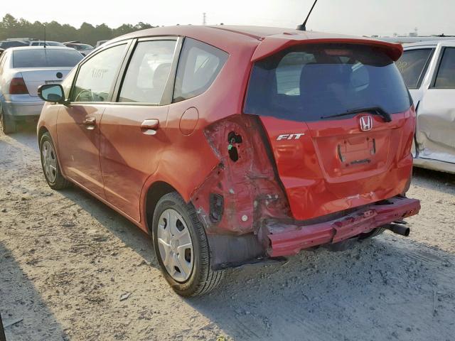 JHMGE8H38DC056428 - 2013 HONDA FIT RED photo 3