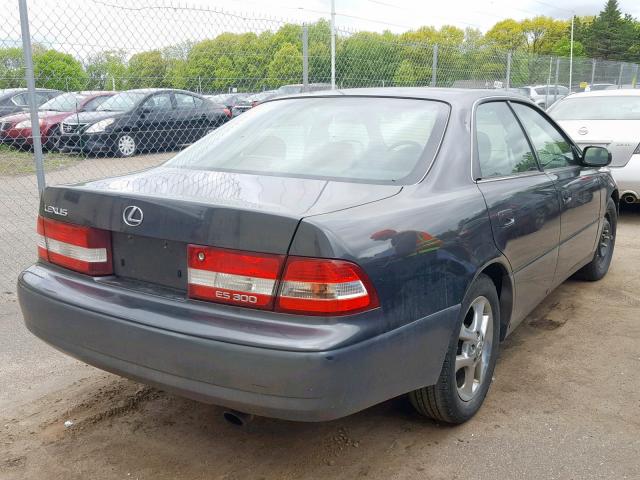 JT8BF28G8Y5094324 - 2000 LEXUS ES 300 GRAY photo 4